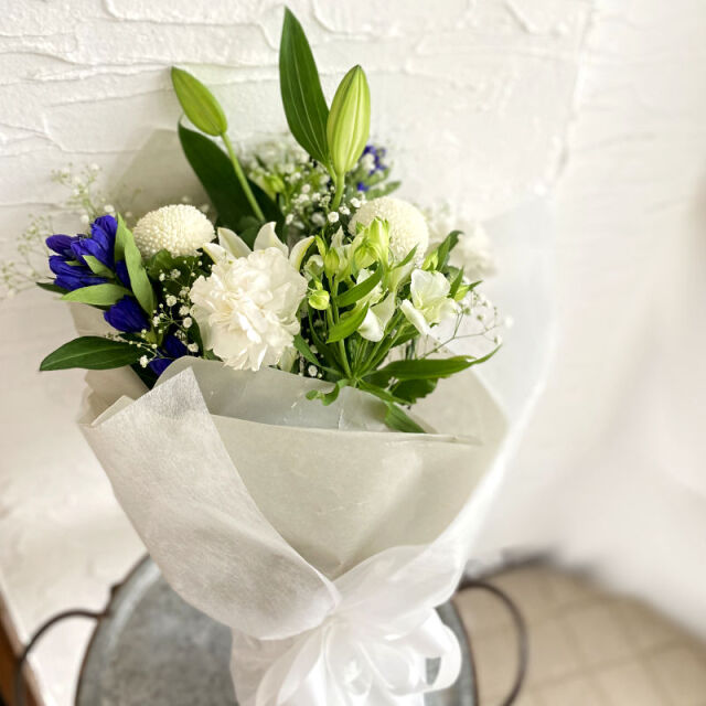 お供え White りんどう フローラル花夢館