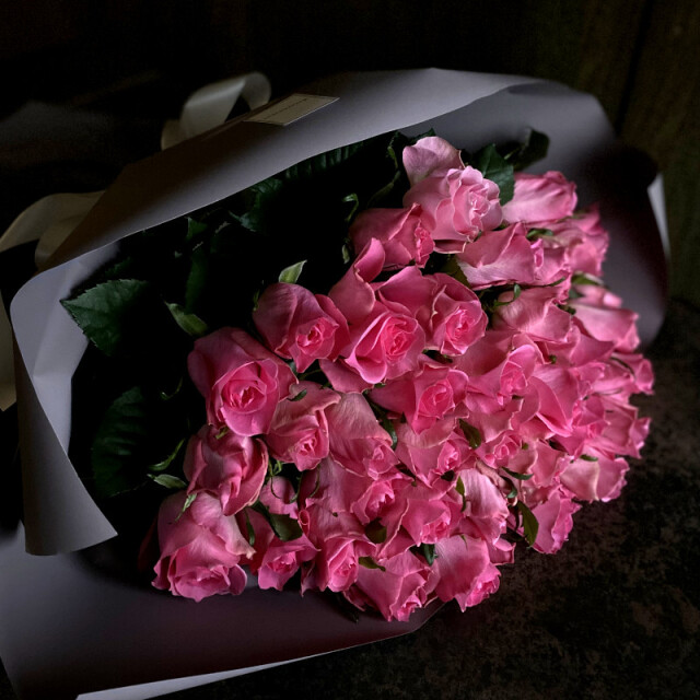 花束 プロポーズの花束 【40本のバラの花束－真実の愛・本物の愛－pink