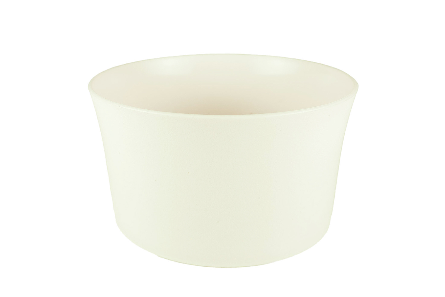 エアリーポット【AP-02】アイボリー【中】￥87 軽くて丈夫で大変安価なプラの器