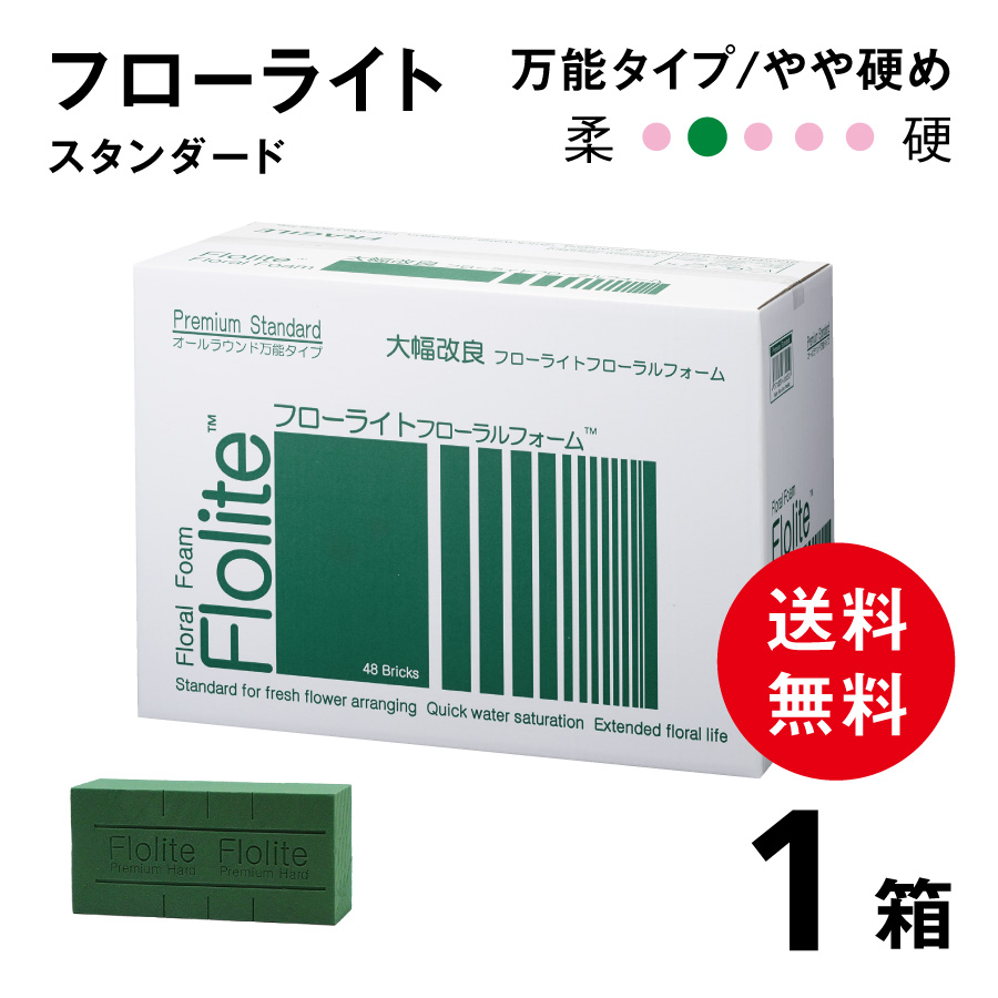 フローライトフォーム スタンダード　【1箱】　48ブリック　W23×D11×H8mm  やや硬め　どんな場面にも使用可能な万能タイプ