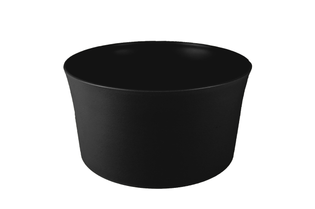 エアリーポット【AP-02】ブラック【中】￥87 軽くて丈夫で大変安価なプラの器