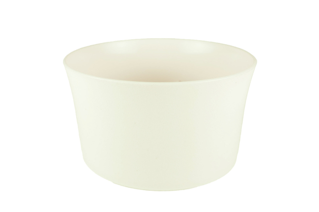 エアリーポット【AP-02】アイボリー【中】￥87 軽くて丈夫で大変安価なプラの器