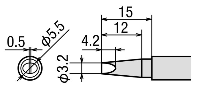 goot製　交換コテ先　3.2Ｄ