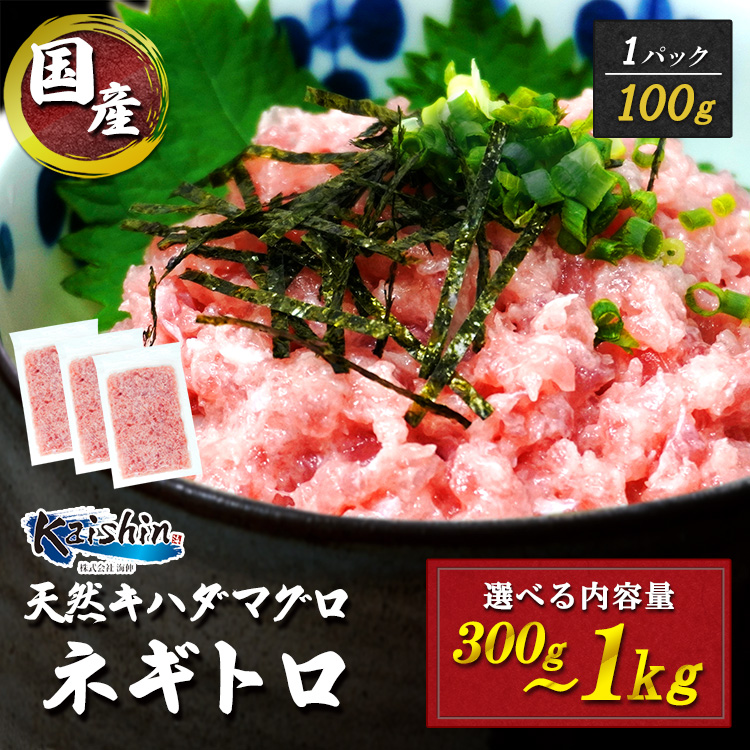 焼津 海の極 絶品 マグロのたたき 静岡県焼津市製造 海伸 本場の海鮮グルメ キハダマグロ ネギトロ お刺身 海鮮丼にも 天然 新鮮 冷凍 ねぎとろ 小分け 300g～1kg 100gパック 3パック 6パック 10パック