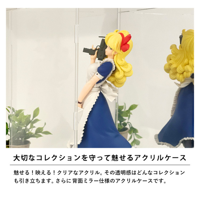 アクリルコレクションケースLightning 背面ミラー 幅25cm×奥行15cm×高