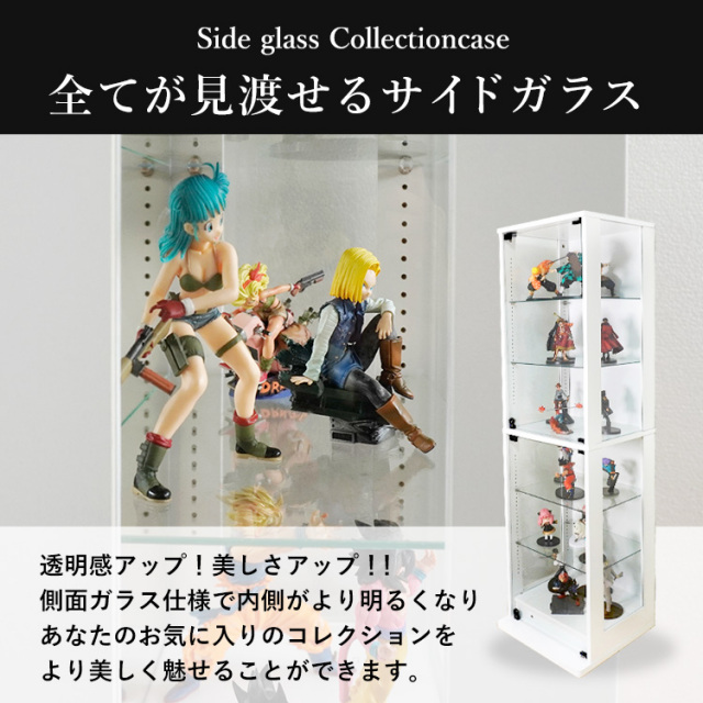 セット品] コレクションラック DIO 側面ガラスタイプ ミドル