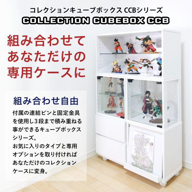 コレクションキューブボックスCCB ワイド ガラス引き戸 側面ガラス