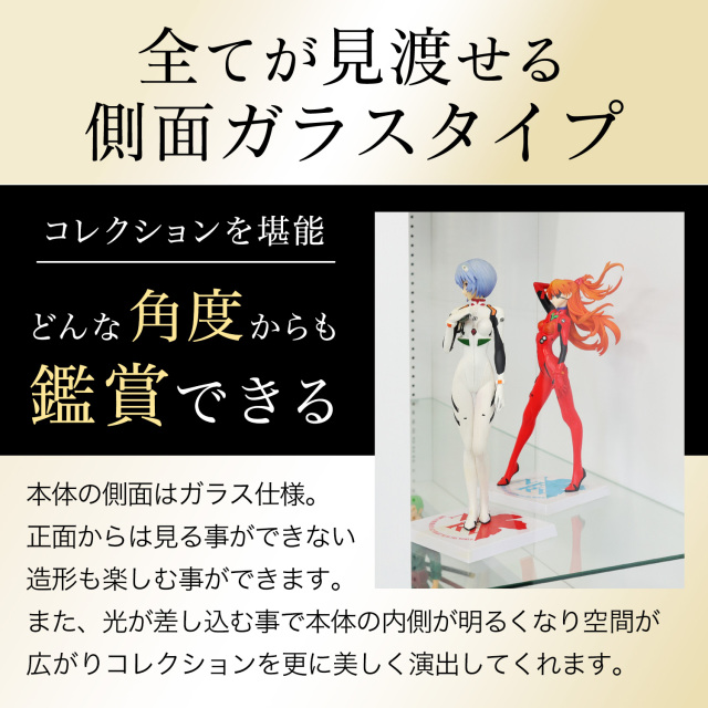 引き戸コレクションケース スラリス SLALIS 本体+背面ミラーセット