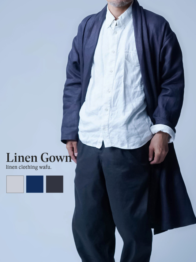 wafu 】 linen clothing リネン服・リネン寝具・リネン雑貨、生地の通販