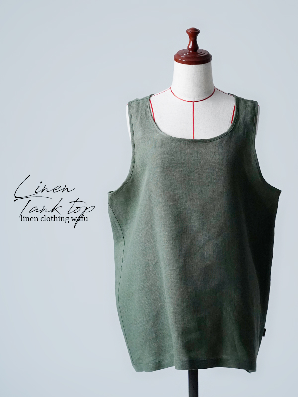 wafu. ワフ ノーカラージャケット ボレロ風 リネン わたぬき服装日本製 wafu 】 linen clothing