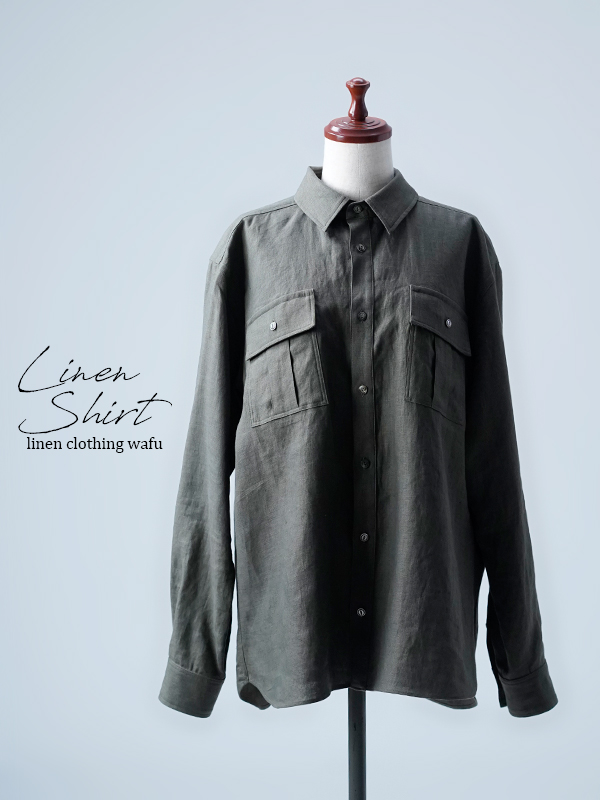 wafu ワフ リネン Vネック プルオーバー わたぬき服装 LINE-はじめまして。 【 wafu. 】