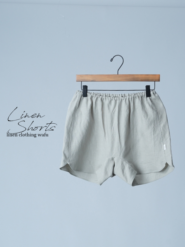 【初売り！】【サンプル作品/Mサイズ】リネントランクス / 白緑 sample-c0075