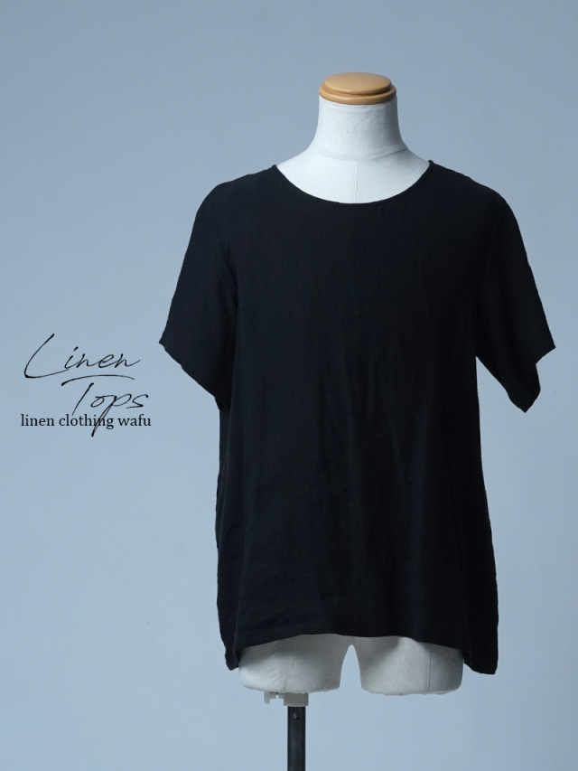 【初売り！】【サンプル作品/Mサイズ】 / リネン梨地 半袖トップス sample-c0099
