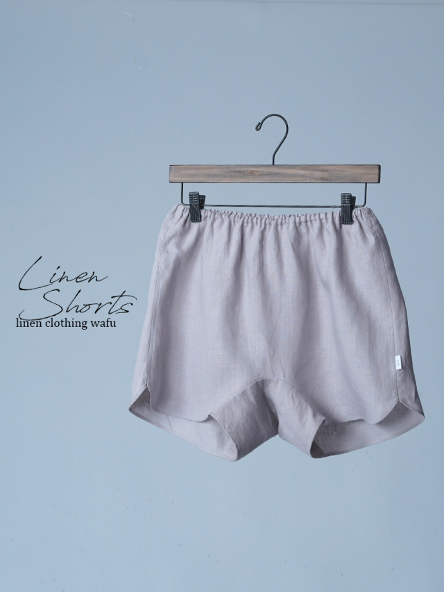 【初売り！】【サンプル作品/Mサイズ】リネン レディーストランクス / 灰桜 sample-c0113