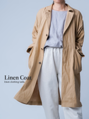 【お値下げ中】wafu.リネン　コート wafu. リネン100% コート・ロングコート | 上質な天然素材のレディース