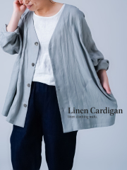 wafu. ワフ ノーカラージャケット ボレロ風 リネン わたぬき服装