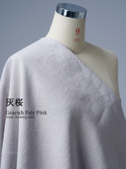 【wafuオリジナルリネン 生地販売】ふわっと優しい肌触り リネン100% 40番手 薄手 140cm幅 ／ 灰桜(はいざくら)