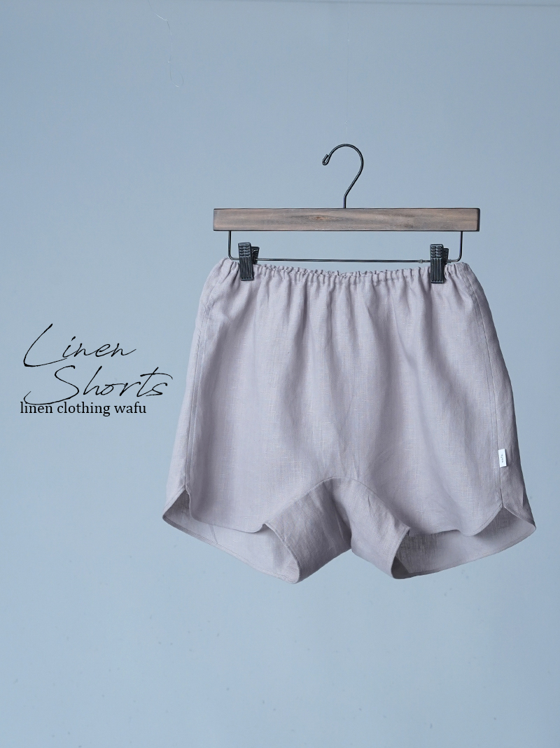 【初売り！】【サンプル作品/Mサイズ】リネン レディーストランクス / 灰桜 sample-c0113