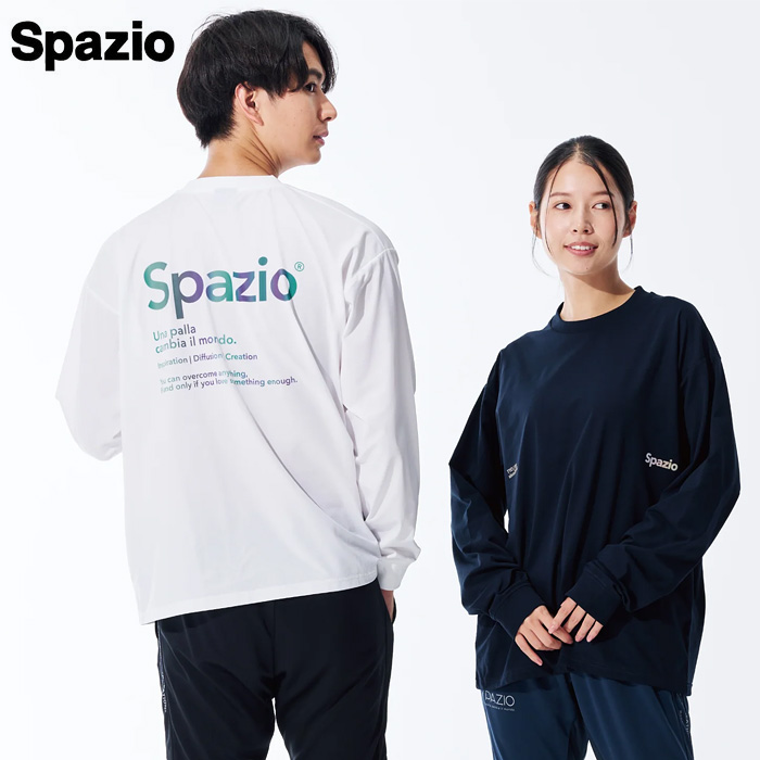 【25FW】【SPAZIO】GE1115 オーバーサイズオーロラプリントロンT（S～O）【★１着までクリックポストOK　送料220円】