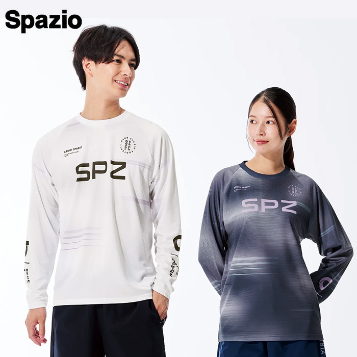 【25FW】【SPAZIO】GE1120 ブラードラインロングプラシャツ（S～O）【★１着までクリックポストOK　送料220円】