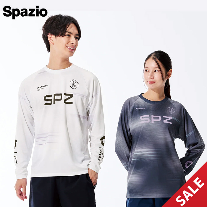 【SALE】【SPAZIO】GE1120 ブラードラインロングプラシャツ（S～O）【★１着までクリックポストOK　送料220円】
