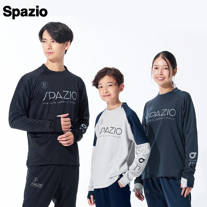 【25FW】【SPAZIO】GE1129　脇パネルミッドトレーニングトップ（S～XO）