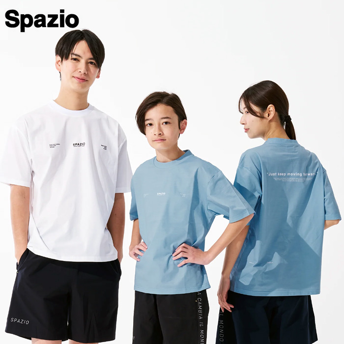 【26SS】【SPAZIO】GE1141 タイポグラフィオーバーサイズプラTシャツ（S～O）【★１着までクリックポストOK　送料220円】