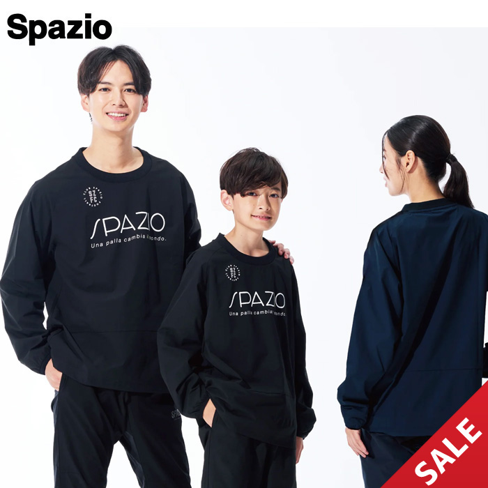 【SALE】【SPAZIO】TP0656　リブネック長袖ピステ【裏地メッシュ＆ストレッチ素材】（S～O）