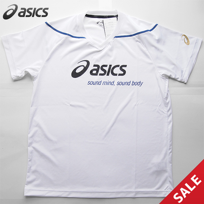 【SALE】【アシックス】XW6729 接触涼感プラシャツ【半袖】（白のMサイズ）【★１着までクリックポストOK　送料220円】【★即納】