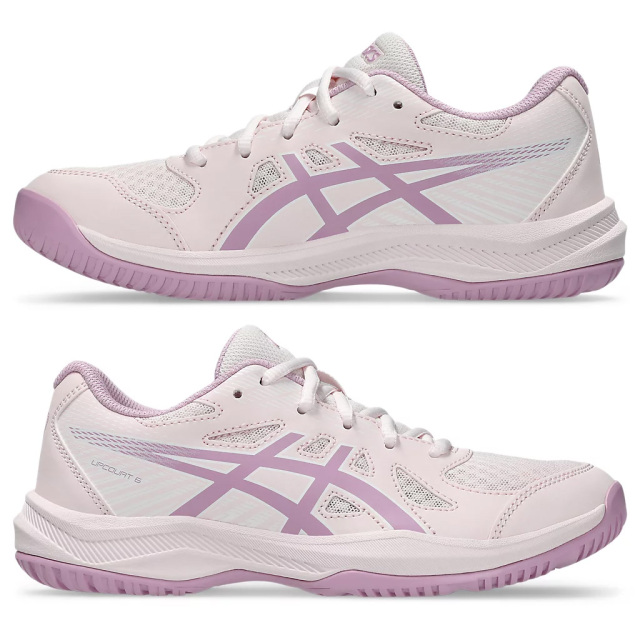 asics アシックス アップコート 6 GS ホワイト ブラック 25.0㎝ アシックス（ASICS）（キッズ）バレーボールシューズ ジュニア