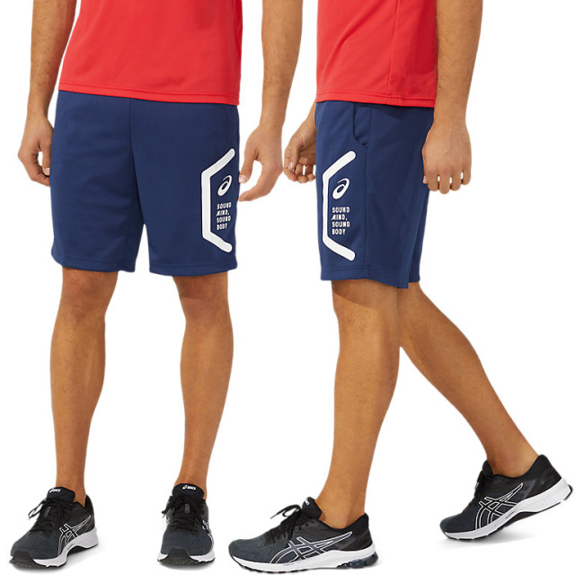 アシックス】 HEX 2031D911 ドライトレーニングハーフパンツ（スリム