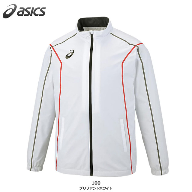 【アシックス】2031E059　裏トリコットブレーカージャケット（ステッチ/リサイクル素材）（S～3XL）