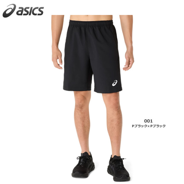 【25SS】【アシックス】2031E967 ドライクロスロゴテープハーフパンツ （S～2XL）■股下２３ｃｍ（Ｌ寸）（リサイクル素材）