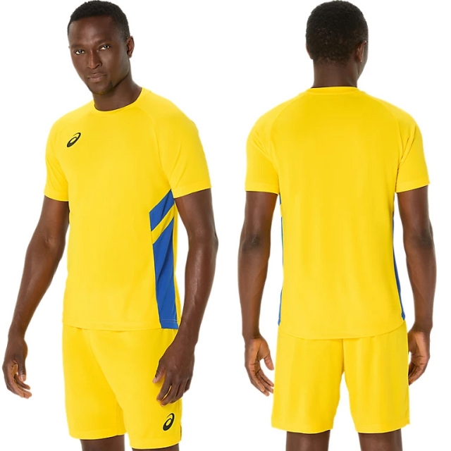 No.866 FILA スモーキーYELLOWのゲームシャツ☆XL☆新品☆ No.866 FILA スモーキーYELLOWのゲームシャツ☆XL☆新品