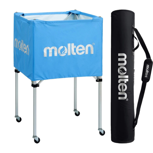 モルテン】BK0023 折りたたみ式ボールカゴ（中・背高）キャリーケース