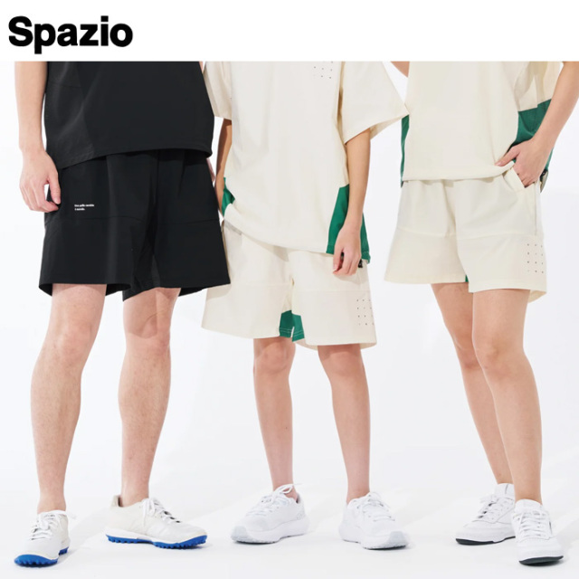 【25SS】【SPAZIO】BT0284 SPAZIO 切り替えプラパン（S～O）■股下１８ｃｍ（Ｌ寸）【★１着までクリックポストOK　送料220円】