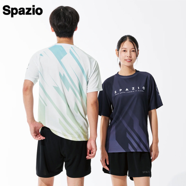 【25FW】【SPAZIO】GE1109 サイバーグラデプラシャツ（S～O）【★１着までクリックポストOK　送料220円】
