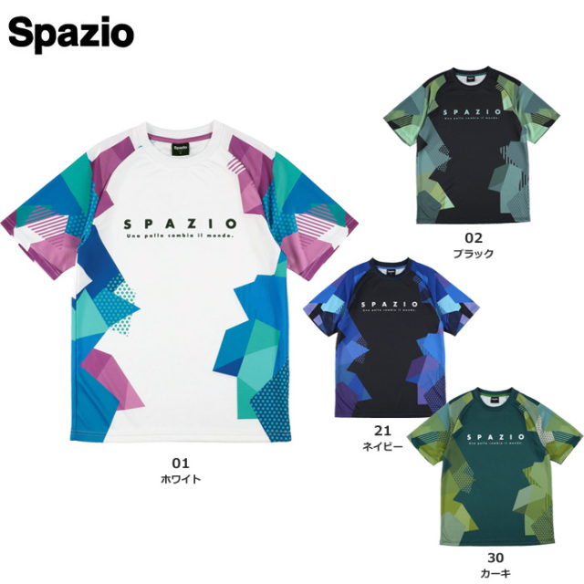 【25FW】【SPAZIO】GE1111 ジオメトリープラシャツ（S～O）【★１着までクリックポストOK　送料220円】