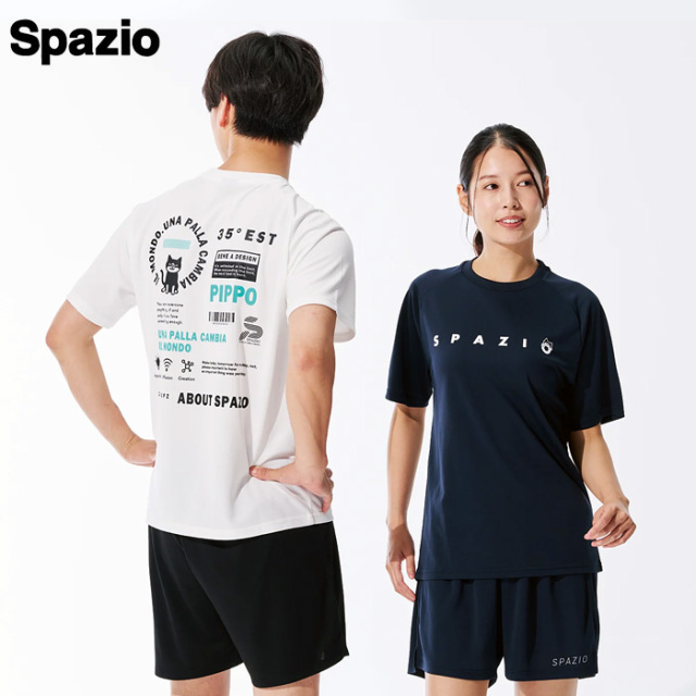【25FW】【SPAZIO】GE1112 PIPPOバックアートプラシャツ（S～O）【★１着までクリックポストOK　送料220円】