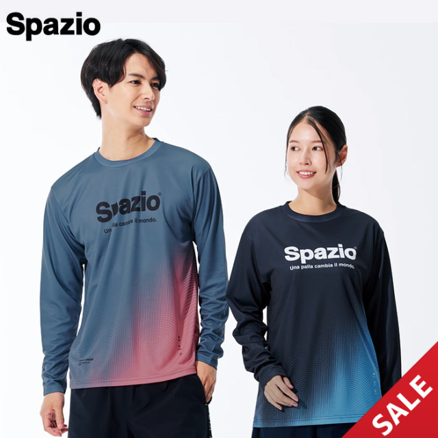 【SALE】【25FW】【SPAZIO】GE1119 サウンドウェーブロングプラシャツ（S～O）【★１着までクリックポストOK　送料220円】