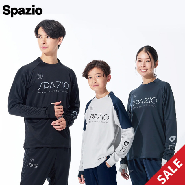 【SALE】【25FW】【SPAZIO】GE1129　脇パネルミッドトレーニングトップ（S～XO）