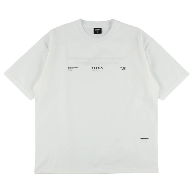 【SALE】【26SS】【SPAZIO】GE1141 タイポグラフィオーバーサイズプラTシャツ（S～O）【★１着までクリックポストOK　送料220円】