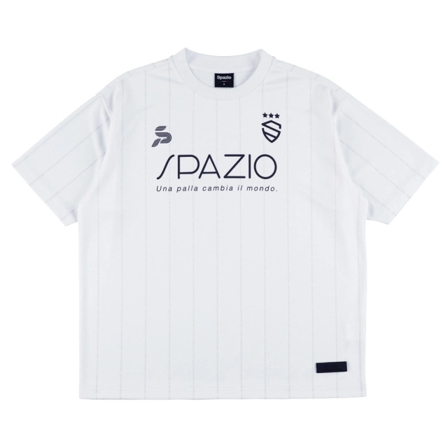 【26SS】【SPAZIO】GE1145 ストライプオーバーサイズプラTシャツ（S～O）【★１着までクリックポストOK　送料260円】