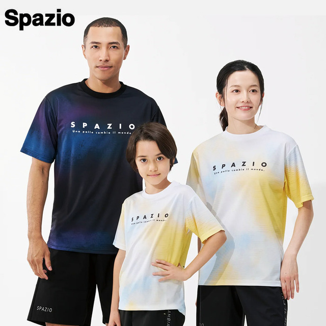 【26FW】【SPAZIO】GE1164 グラデアートプラシャツ(S~O)【★1着までクリックポストOK 送料220円】