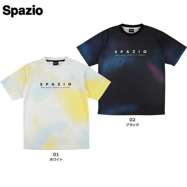 【26FW】【SPAZIO】GE1164 グラデアートプラシャツ(S~O)【★1着までクリックポストOK 送料220円】