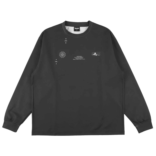 【26FW】【SPAZIO】GE1195 綿タッチオーバーサイズロンT（S～O）【★１着までクリックポストOK　送料260円】