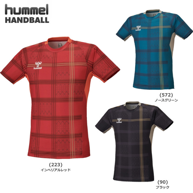 【26SS】【ヒュンメル】HAP1237【HANDBALL Collection】 HB JAPAN プレマッチシャツ（スリムシルエット）【S~XO】【★１着までクリックポストOK　送料220円】