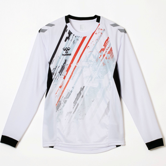 【26SS】【ヒュンメル】HAP7241【HANDBALL Collection】 HB JAPAN ロングスリーブプラクティスシャツ（スリムシルエット）【S~XO】【★１着までクリックポストOK　送料260円】