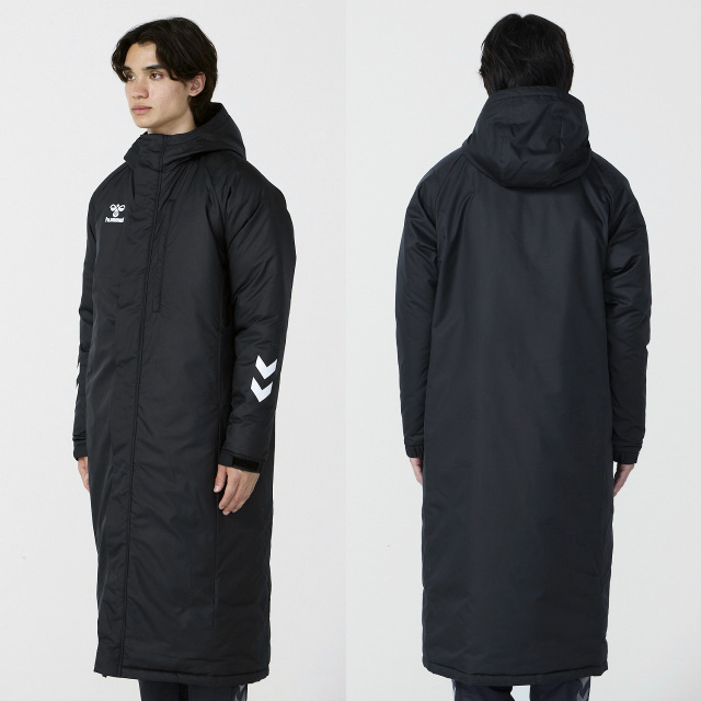 25FW】【ヒュンメル】HAW8118 チームパデッドロングコート（S-M～XO）