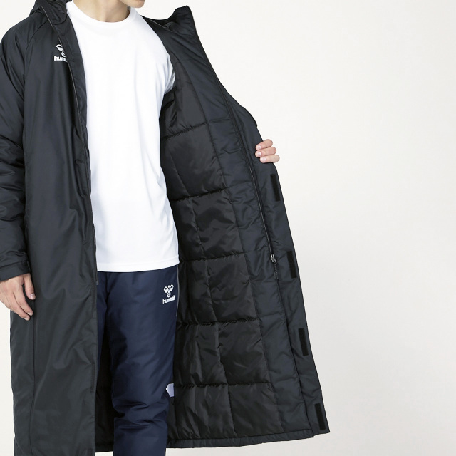 25FW】【ヒュンメル】HAW8118 チームパデッドロングコート（S-M～XO）